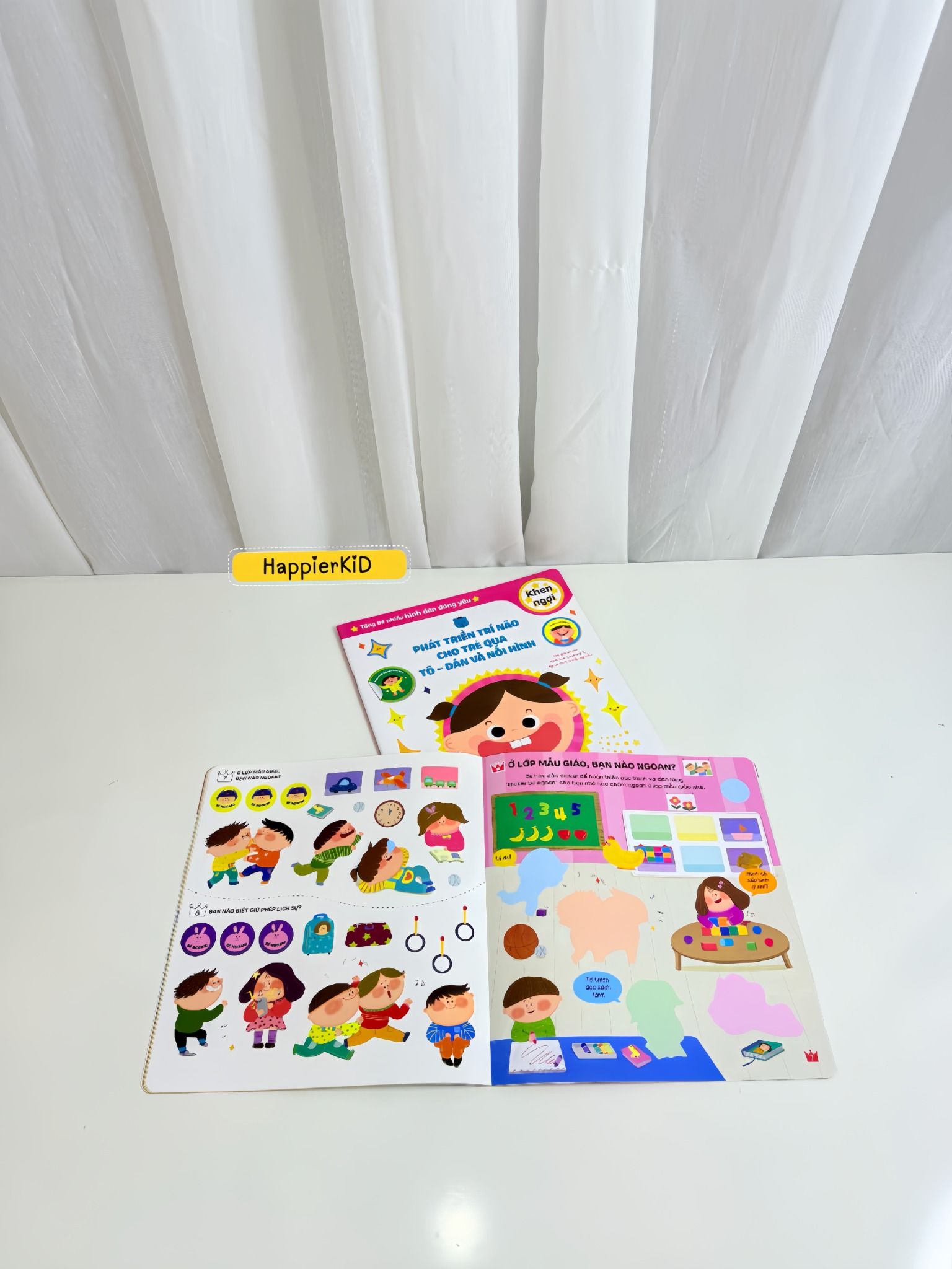  Sách Phát triển trí não cho trẻ qua tô -dán và nối hình 