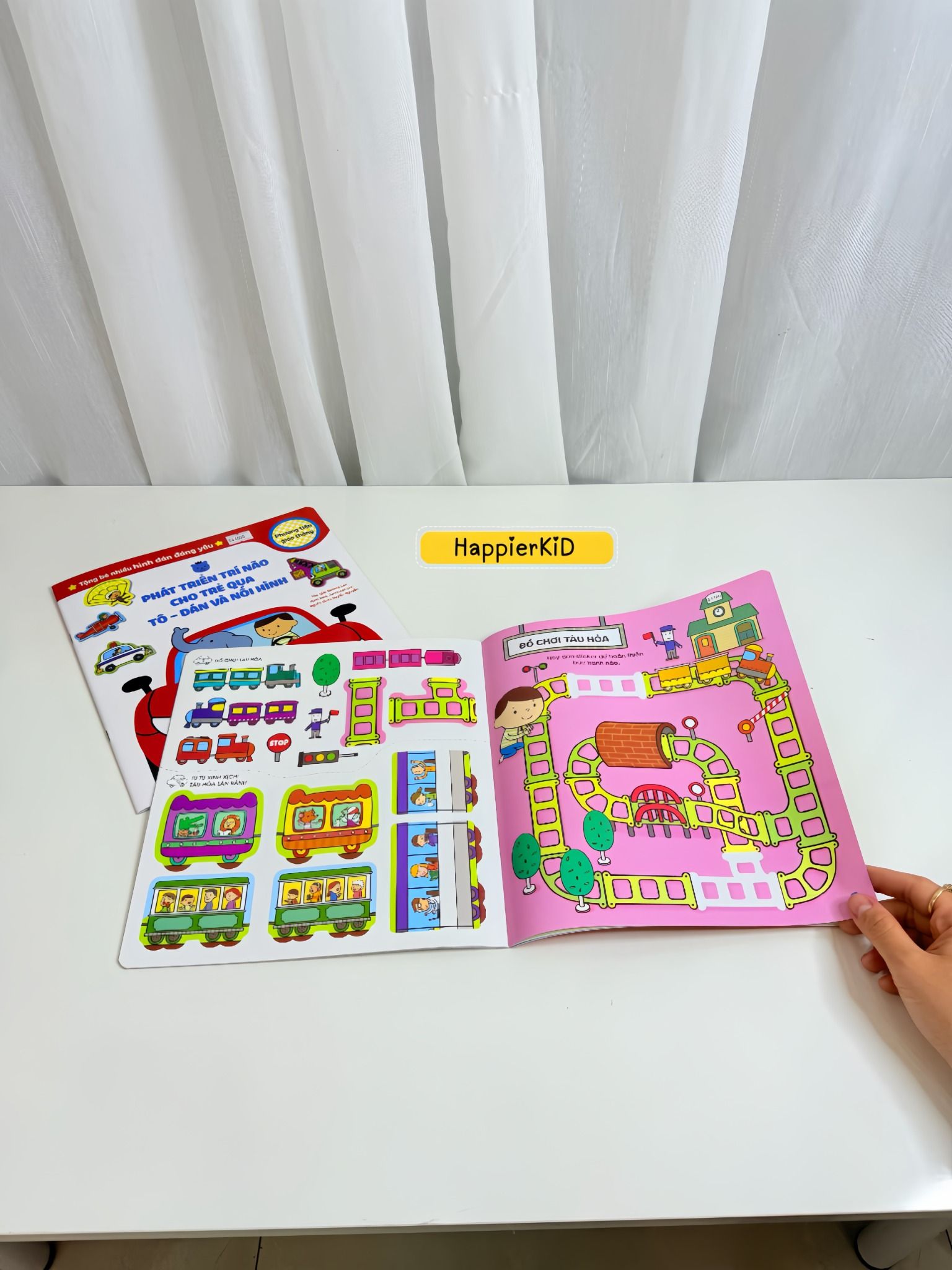  Sách Phát triển trí não cho trẻ qua tô -dán và nối hình 