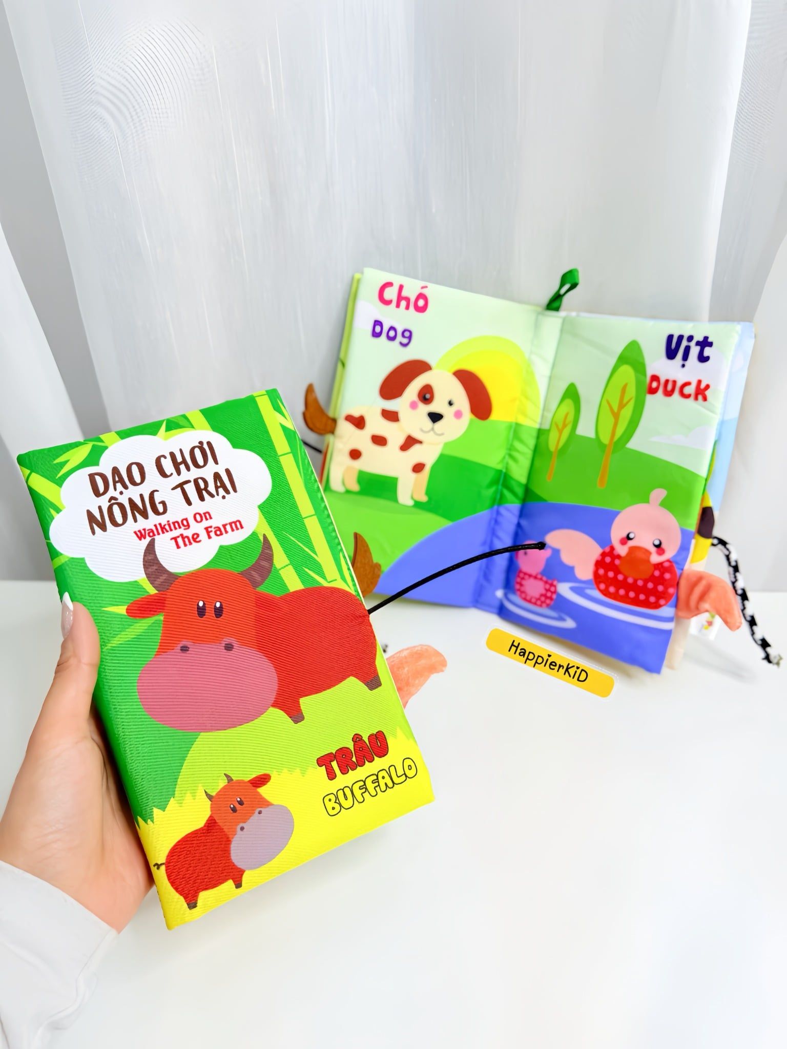  Sách vải đoán đuôi song ngữ an toàn PiPoVietnam 