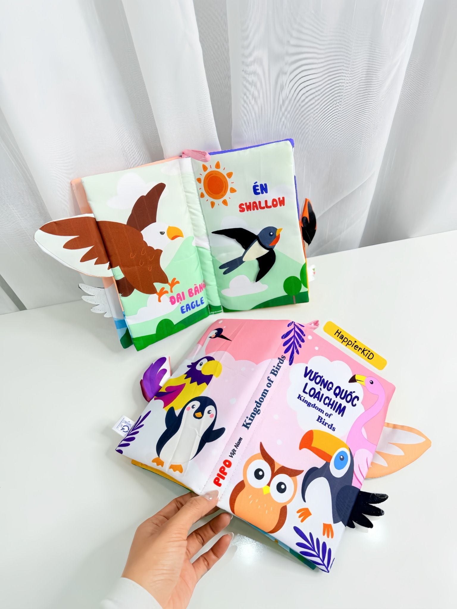  Sách vải đoán đuôi song ngữ an toàn PiPoVietnam 