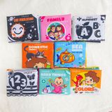  Sách vải mini nhiều chủ đề cho bé sơ sinh Lalala baby, an toàn, tiết kiệm 