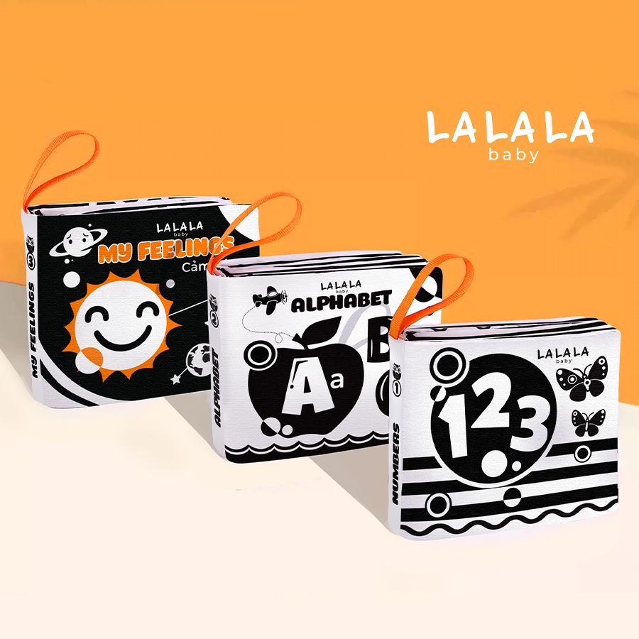  Sách vải mini nhiều chủ đề cho bé sơ sinh Lalala baby, an toàn, tiết kiệm 