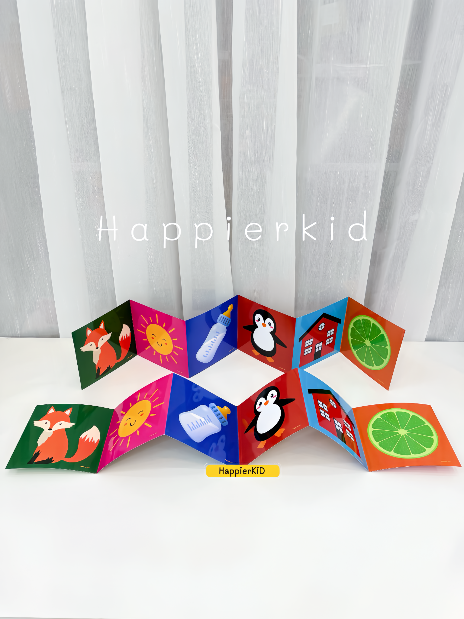  Thẻ Gấp Kích Thích Thị Giác Cho Bé HAPPIER KID 