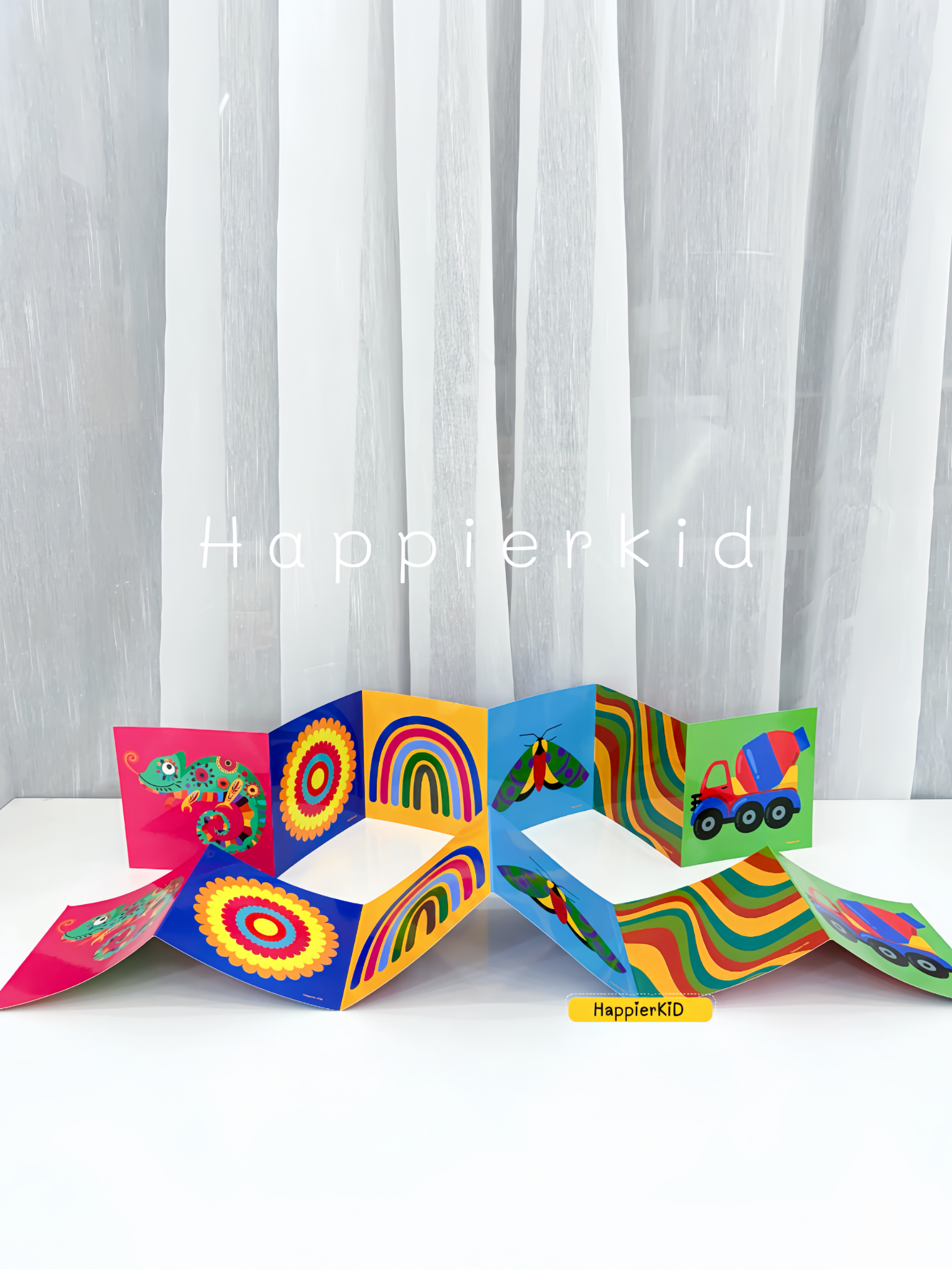  Thẻ Gấp Kích Thích Thị Giác Cho Bé HAPPIER KID 