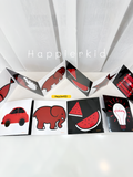  Thẻ Gấp Kích Thích Thị Giác Cho Bé HAPPIER KID 