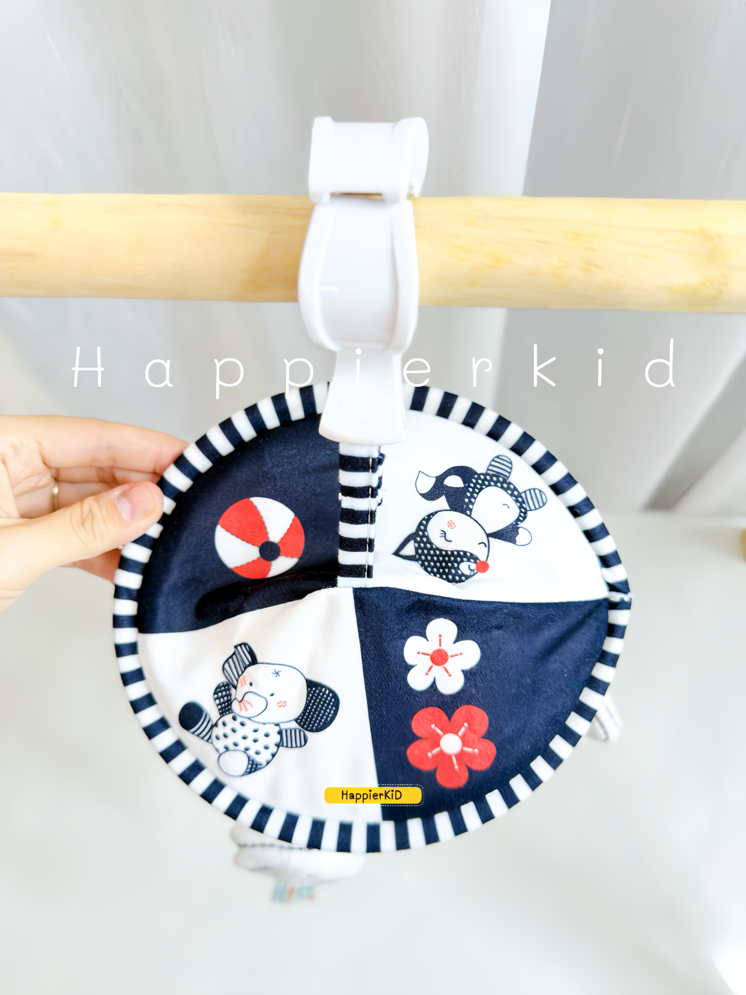  Treo nôi/cũi hình ô kèm lục lạc kích thích thị giác trẻ sơ sinh. 