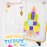  Xếp hình gỗ nam châm Lala wooderland 278 chi tiết 