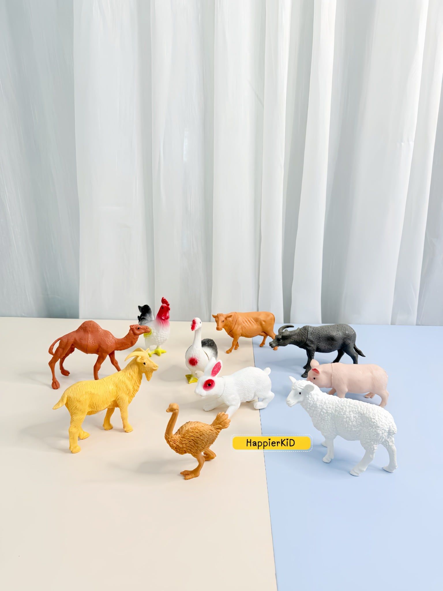  Đồ chơi mô hình 10 ĐỘNG VẬT NUÔI Hoàng Thu Việt Nam HT7504 