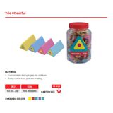  Set 5 gôm tẩy cao cấp hình tam giác màu neon Nataraj 