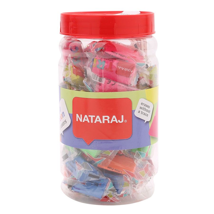  Set 5 gôm tẩy cao cấp hình tam giác màu neon Nataraj 