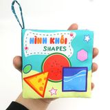  Hộp quà tặng 6 sách vải song ngữ cho bé sơ sinh PiPoVietnam, làm quà đầy tháng 