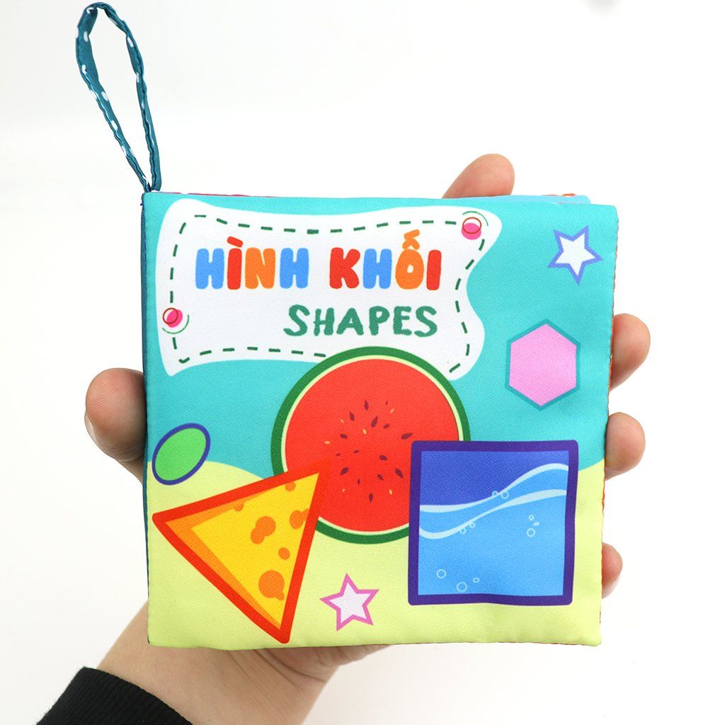  Hộp quà tặng 6 sách vải song ngữ cho bé sơ sinh PiPoVietnam, làm quà đầy tháng 