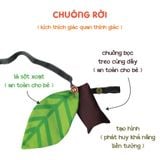  Bóng múi luyện chân Montessori PiPoVietnam, có dây treo cũi, kèm chuông 