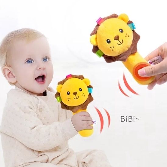  Lục lạc Baby Rattle cầm tay Sozzy, ngộ nghĩnh, có âm thanh 