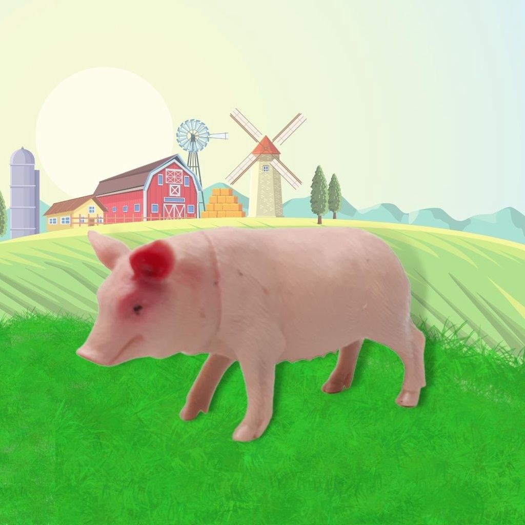  Đồ chơi mô hình 10 ĐỘNG VẬT NUÔI Hoàng Thu Việt Nam HT7504 