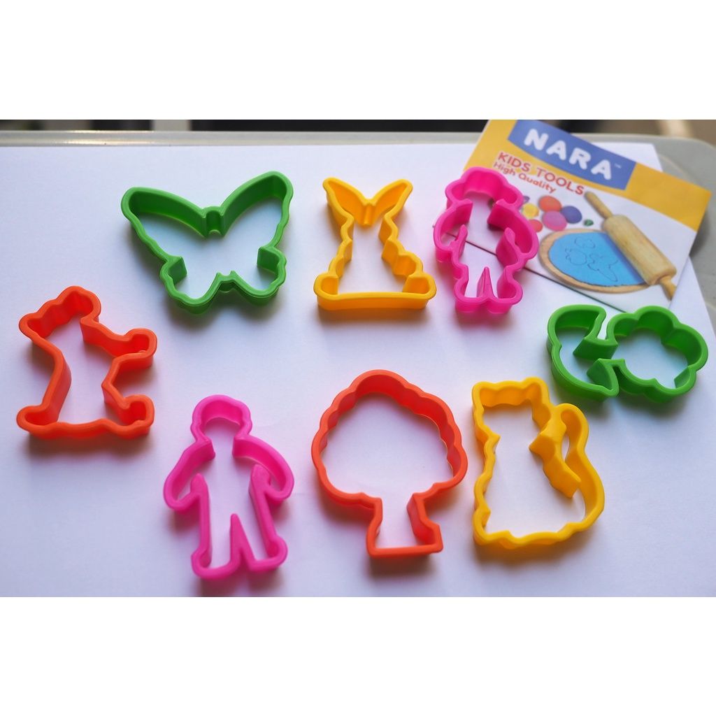  Bộ 8 khuôn nặn đất sét mo-garden NARA Thái Lan 