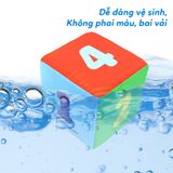  Khối xí ngầu vải PiPoVietnam giúp con thích thú học màu sắc, số đếm 
