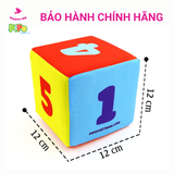  Khối xí ngầu vải PiPoVietnam giúp con thích thú học màu sắc, số đếm 
