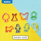  Bộ 8 khuôn nặn đất sét mo-garden NARA Thái Lan 