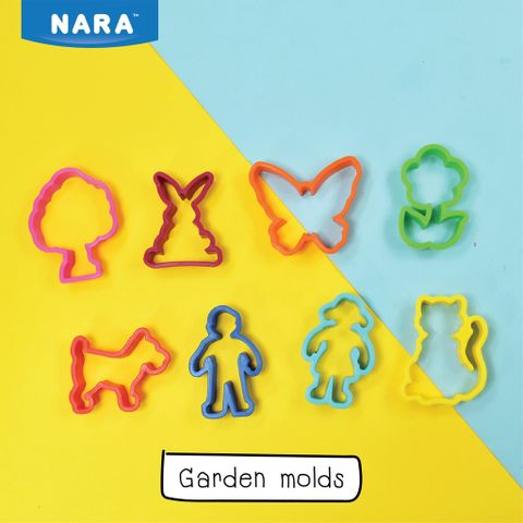  Bộ 8 khuôn nặn đất sét mo-garden NARA Thái Lan 
