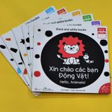  Sách Ehon song ngữ kích thích thị giác Black and White books, cho bé 0-3 tuổi 