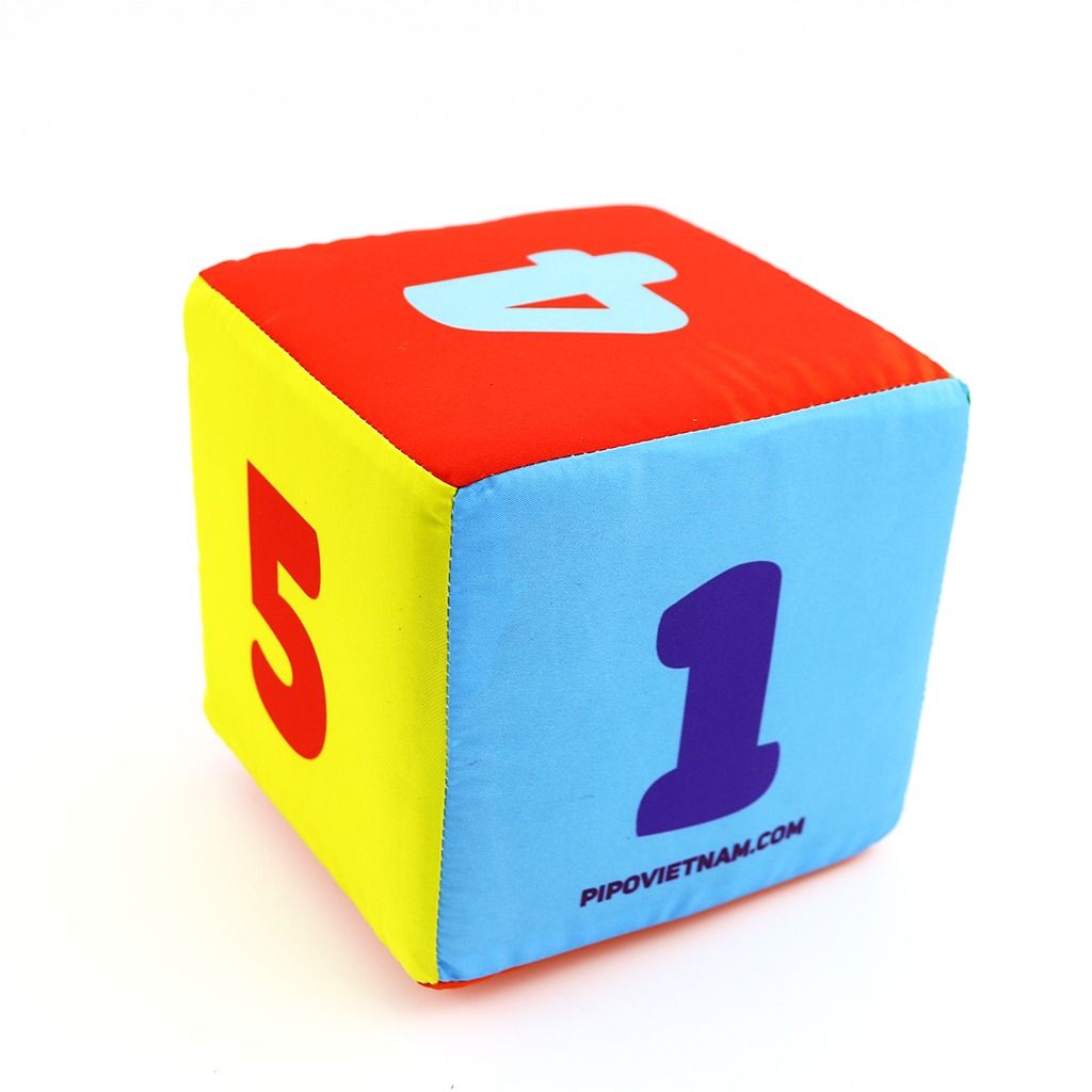  Khối xí ngầu vải PiPoVietnam giúp con thích thú học màu sắc, số đếm 