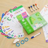  Sách luyện viết, học tiếng Việt Learn Me Lalala Baby,  bôi xóa được, tặng kèm 5 bút + cục bôi 