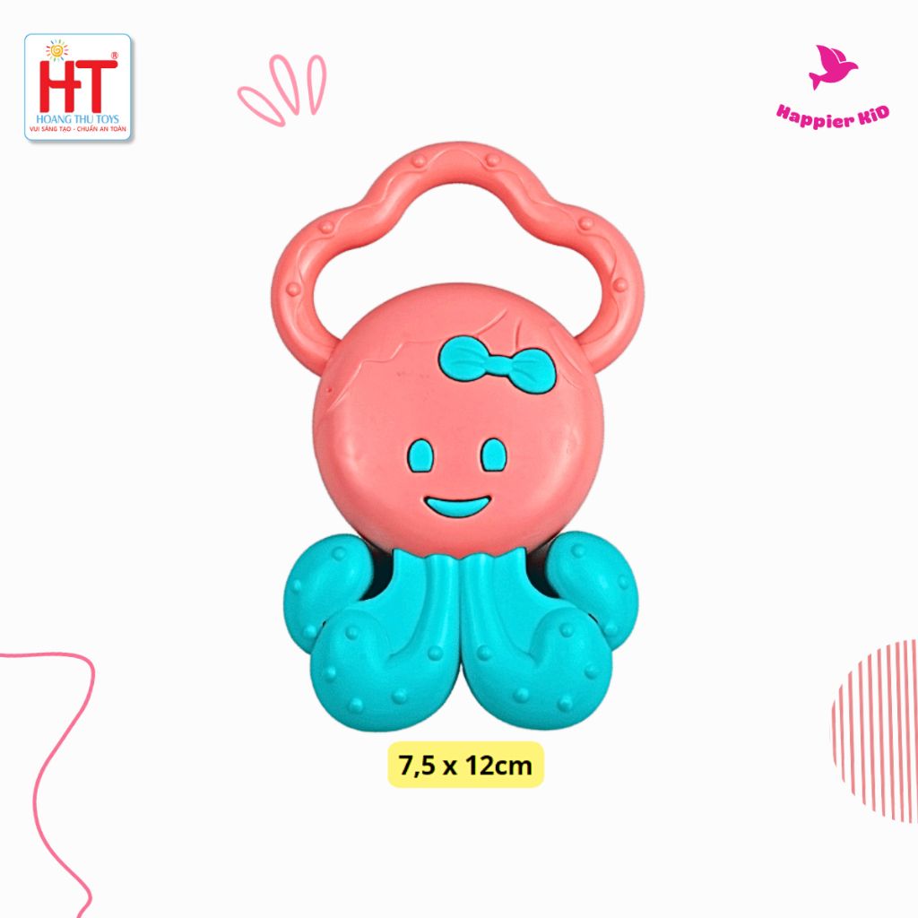  Set 4 đồ chơi lục lạc cho bé HT7554, nhựa nguyên sinh Hoàng Thu 