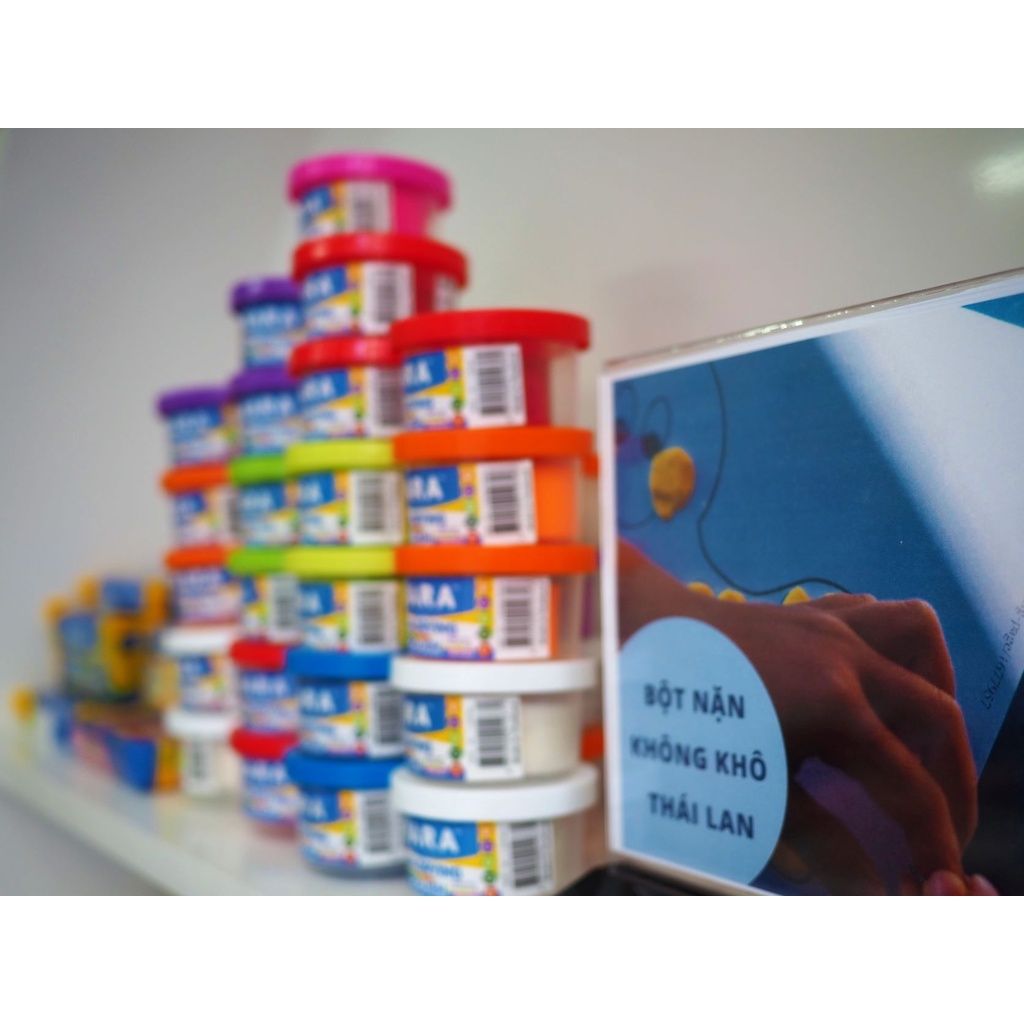  Hộp đất nặn đất sét Nara Premium Thái Lan không khô không dính tay 40g 