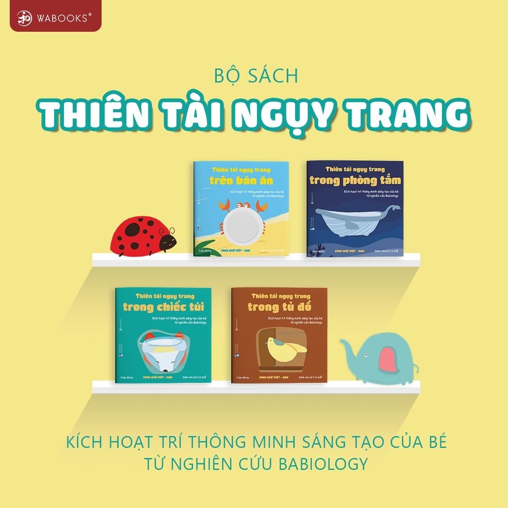  Sách Ehon - Thiên Tài Ngụy Trang - Kích hoạt trí thông minh sáng tạo của bé 