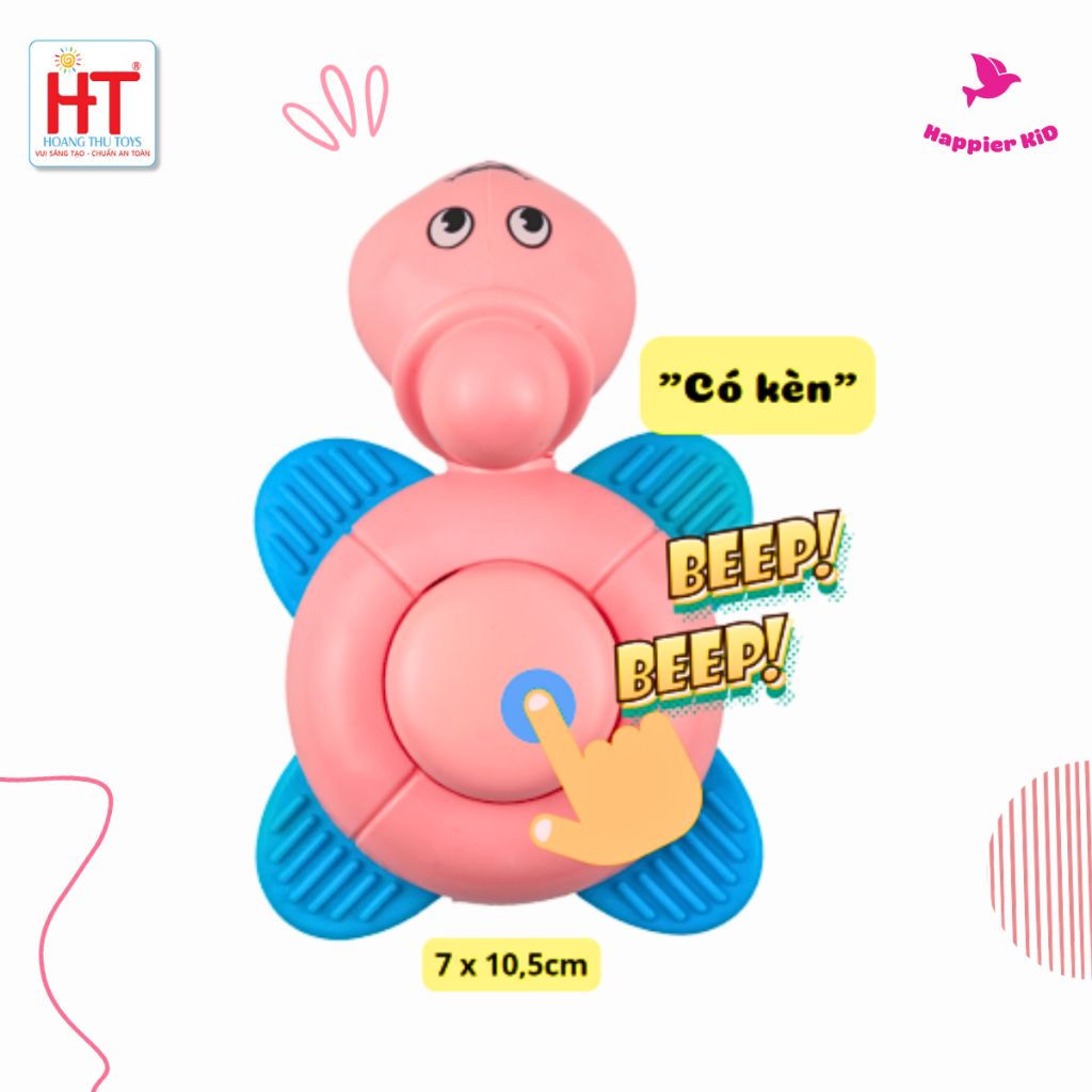  Set 4 đồ chơi lục lạc cho bé HT7554, nhựa nguyên sinh Hoàng Thu 