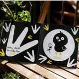  Sách Ehon song ngữ kích thích thị giác Black and White books, cho bé 0-3 tuổi 