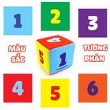  Khối xí ngầu vải PiPoVietnam giúp con thích thú học màu sắc, số đếm 