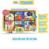  Hộp quà tặng 6 sách vải song ngữ cho bé sơ sinh PiPoVietnam, làm quà đầy tháng 