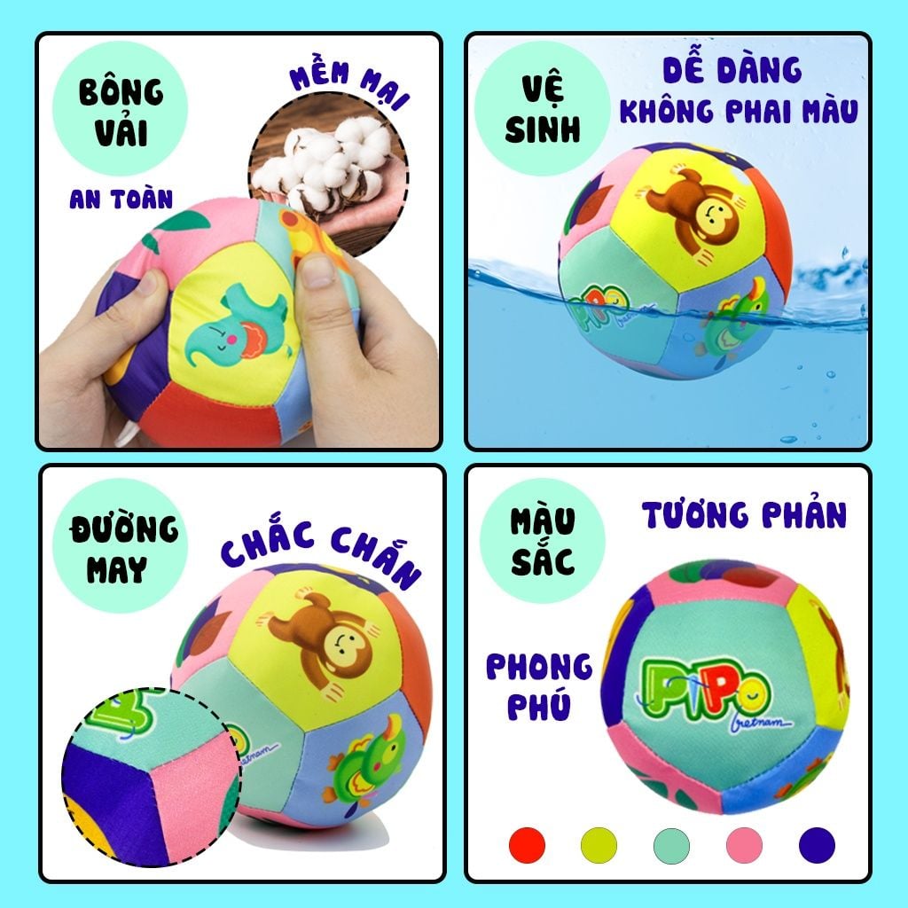  Bóng vải có gắn lục lạc PiPoVietnam, hình ảnh hấp dẫn 