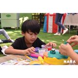  Bộ 6 khuôn nặn đất sét tạo hình động vật 3D MO-BM NARA Thái Lan,  tặng sách hướng dẫn 