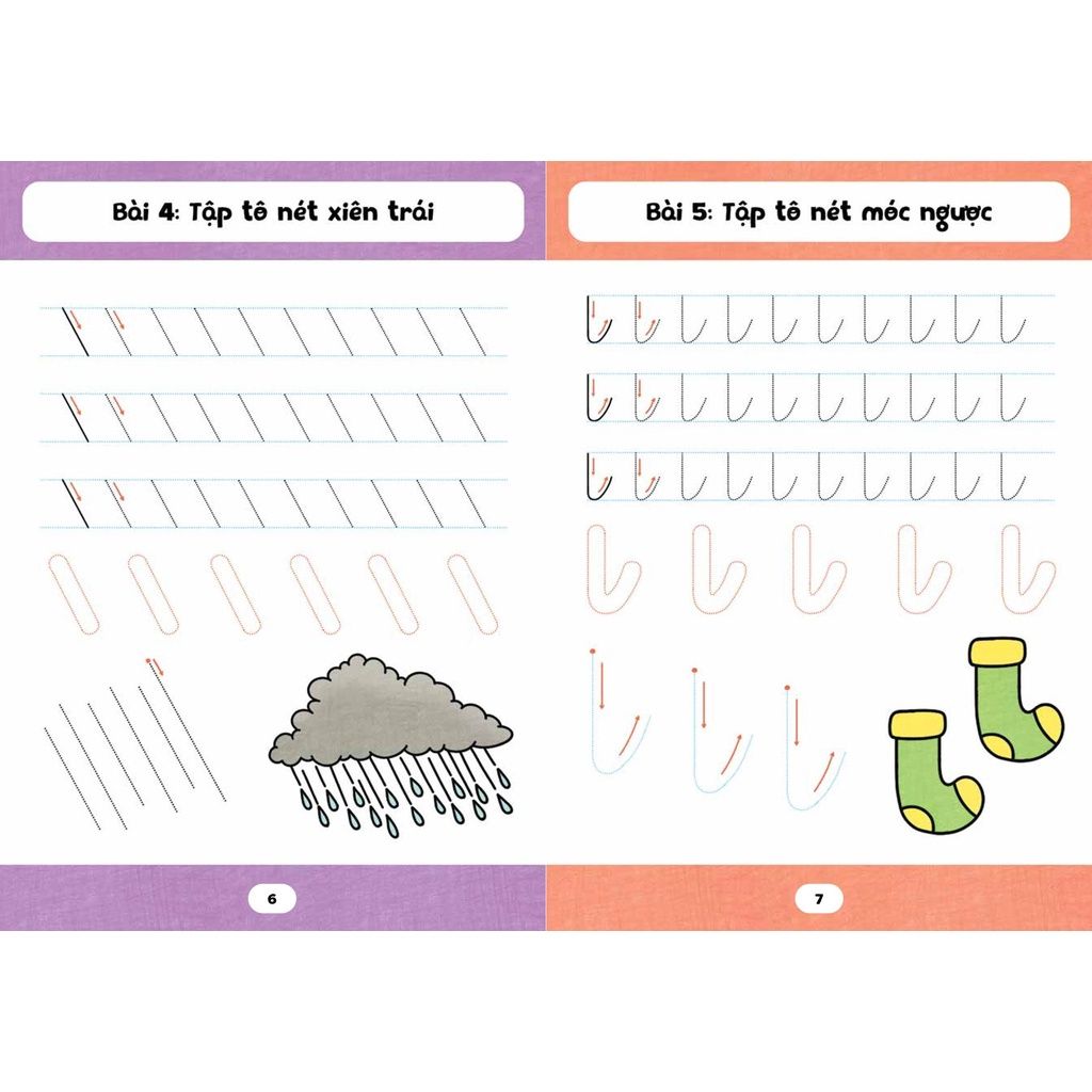  Bộ 16 cuốn sách tập tô màu, luyện viết, học chữ, học số,  câu đố tư duy 