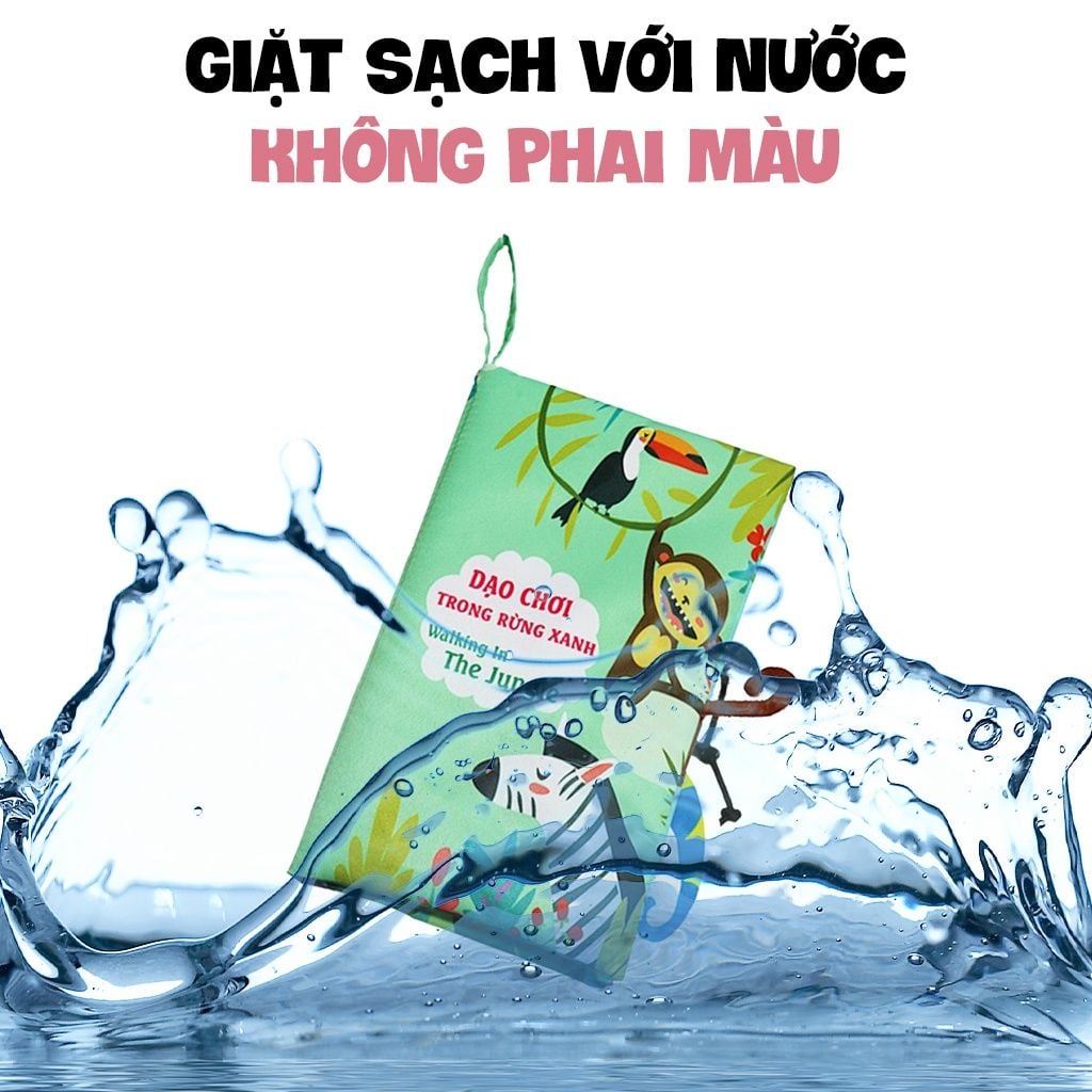  Sách vải đoán đuôi song ngữ an toàn PiPoVietnam 