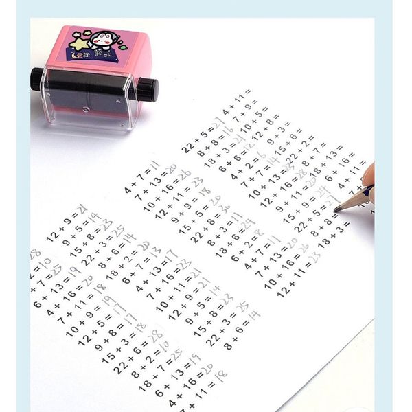  Con lăn phép tính tặng kèm mực, hỗ trợ học toán cộng trừ nhân chia 