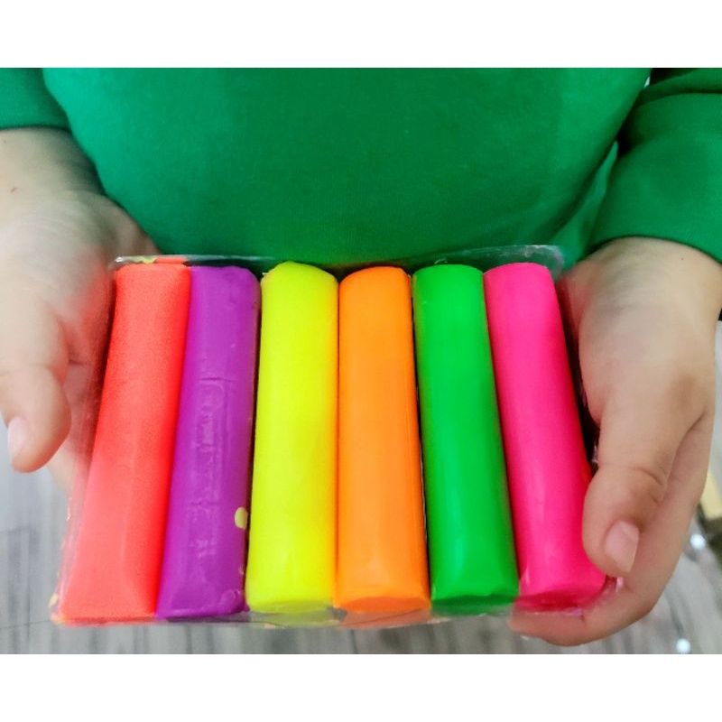  Hộp 6 màu đất nặn Nara Premium Thái Lan - không khô, không dính tay 