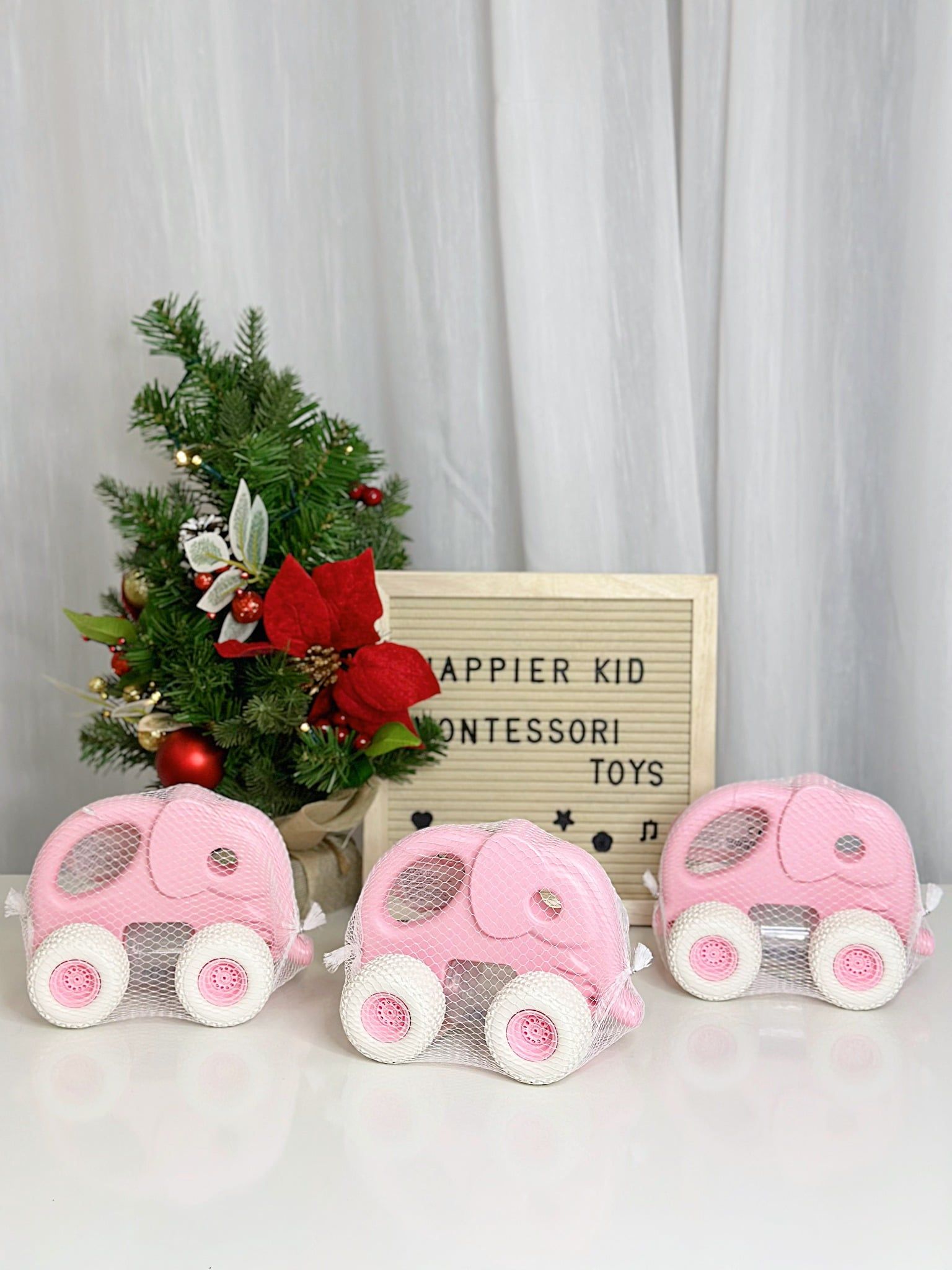  Xe voi con lục lạc Gripcar cho bé - Hồng - POLESIE Toys  Châu Âu 