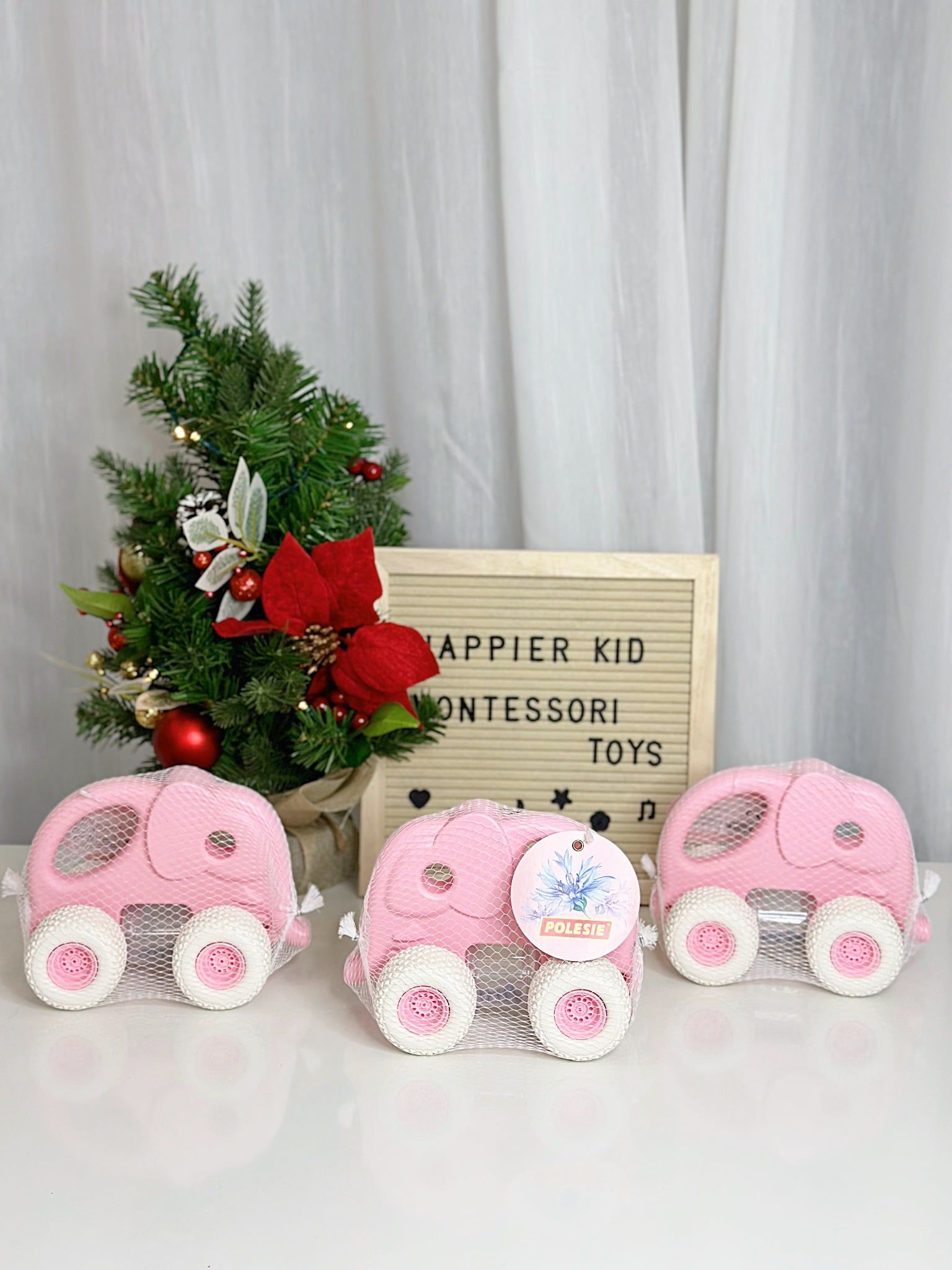  Xe voi con lục lạc Gripcar cho bé - Hồng - POLESIE Toys  Châu Âu 