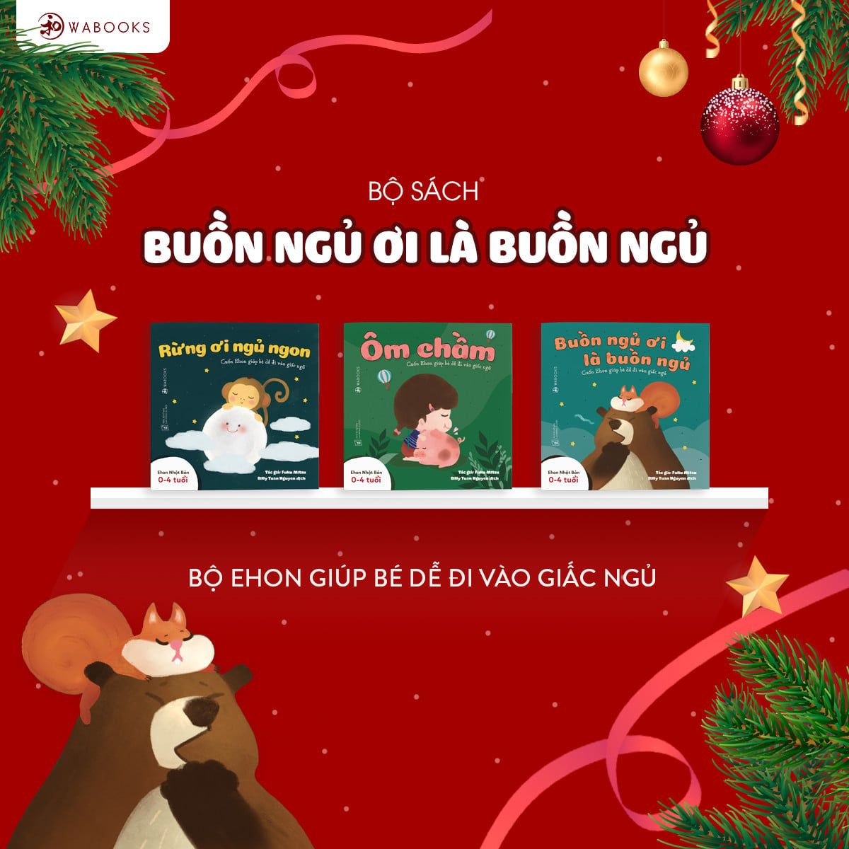  Bộ Sách Ehon Wabooks Giúp Bé Đi Vào Giấc Ngủ 