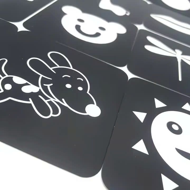  Bộ 20 thẻ 2 mặt kích thích thị giác cho bé 0-18 tháng 