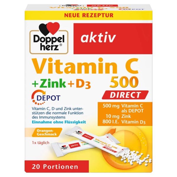  Viên uống bổ sung vitamin C và kẽm Doppel 20 viên 