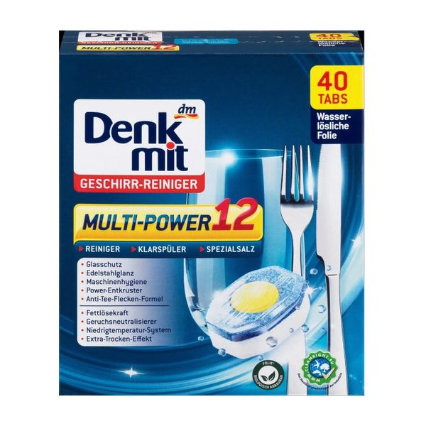  Viên rửa bát Denkmit Geschirr-Reiniger Multi-Power 12, 40 viên 