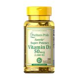  Viên uống Puritan’s Pride bổ sung Vitamin D3 50mcg 100 viên 