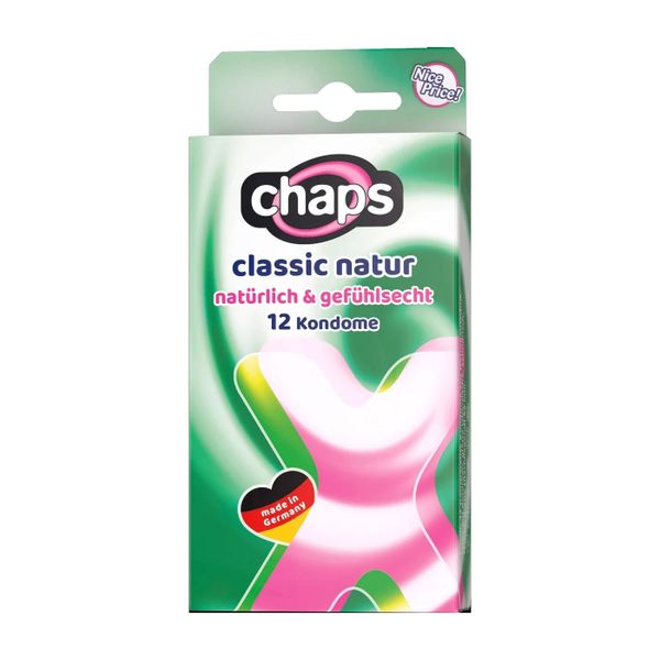  Bao cao su Chaps Kondome Classic Natur rộng 52mm (24c) 