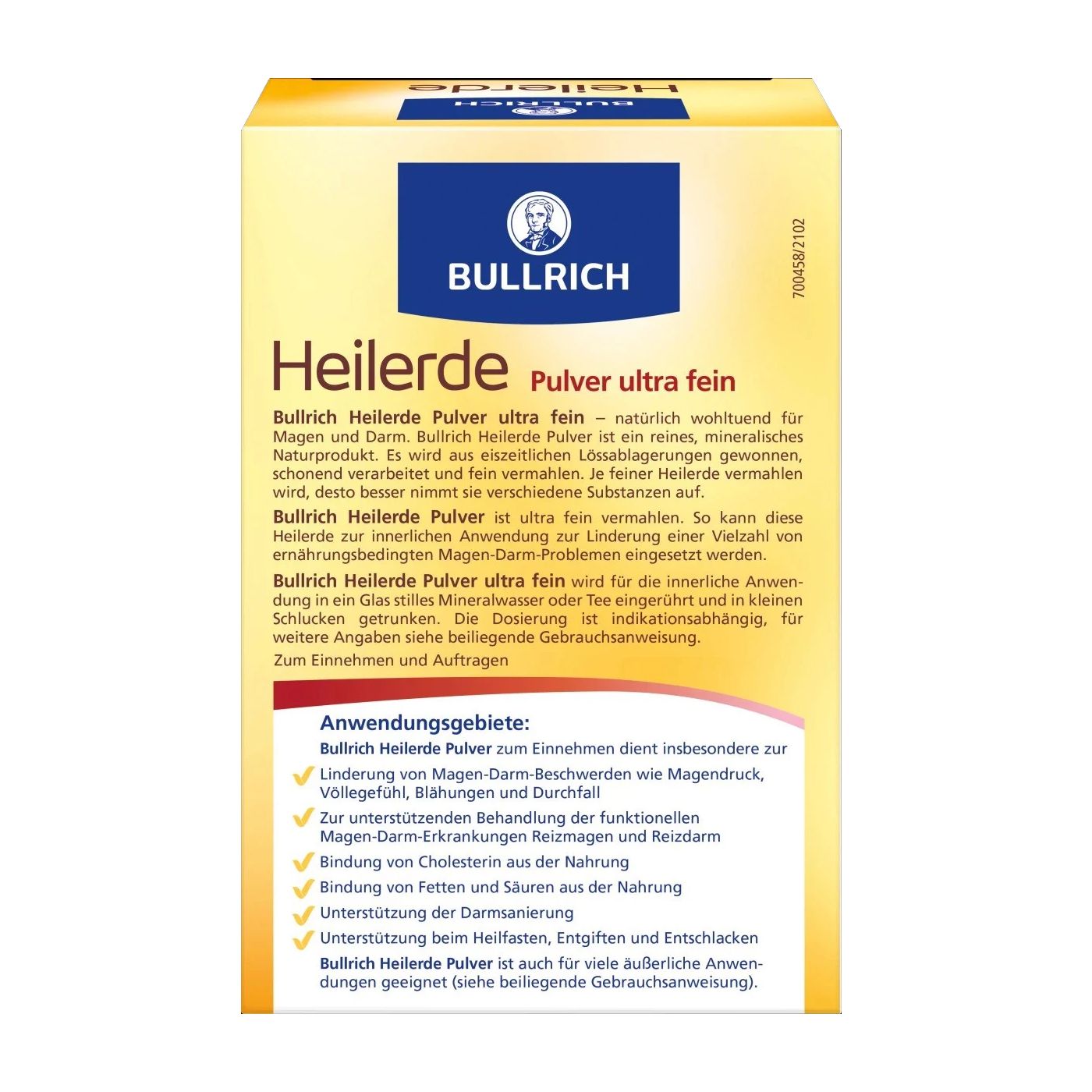  Bột hỗ trợ tiêu hóa làm sạch ruột Bullrich Heilerde 