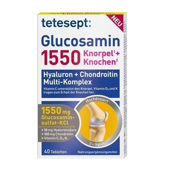  Viên bổ xương khớp Tetesept Glucosamin 1550 liều cao 40 viên 